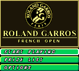 Roland Garros French Open (Europe) (En,Fr,De,Es,It,Nl) Title Screen